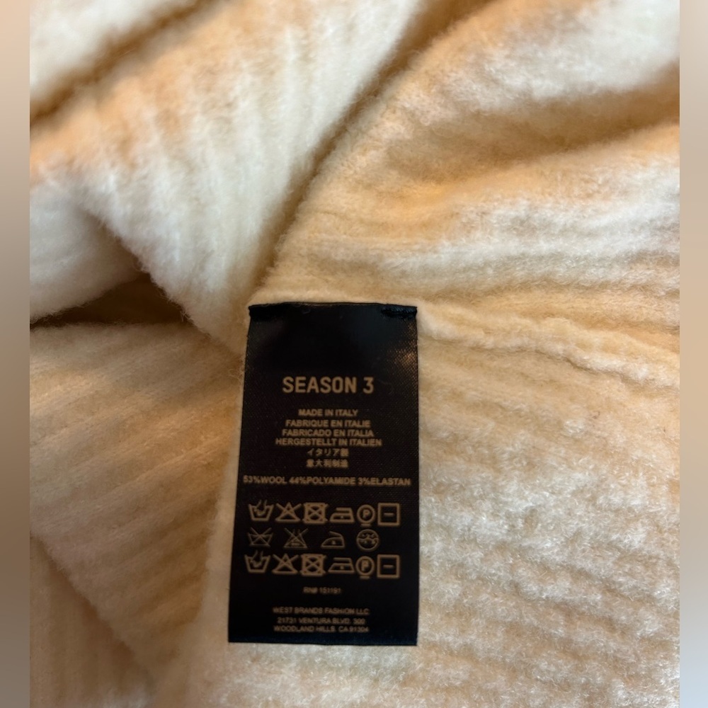 Authentic Yeezy Season 3 Destroyed Boucle Mini Skirt NWT - Picture 7 of 7
